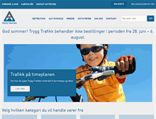 Tablet Screenshot of nettbutikk.tryggtrafikk.no